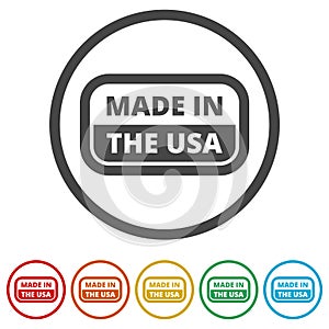 USA flag - Made in America, 6 Colors Included