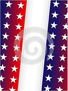 USA flag patriotic gradient background with stars.