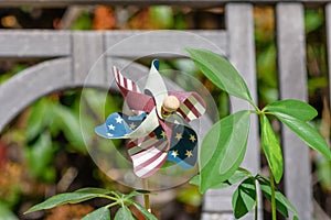 USA flag pinwheel