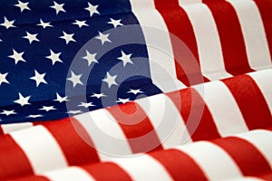USA flag,selective focus