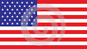 USA flag sign suitable for web background.
