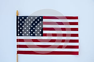 USA Flag on solid background
