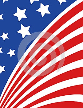 USA flag in style vector