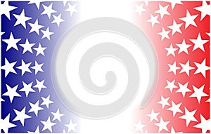 USA flag symbols round frame background.