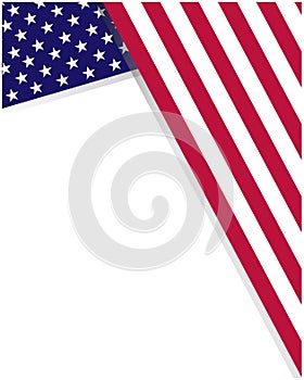 USA flag symbols stars and stripes patriotic border frame