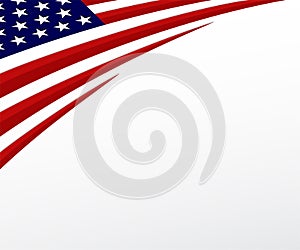 USA flag. United States flag background. Vector