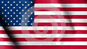 USA flag velvet fabric, United States of America flag in suede e