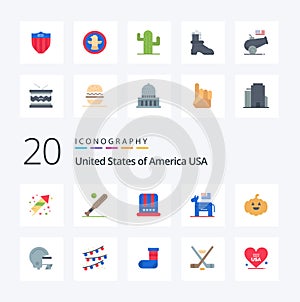20spojené státy americké byt barva ikona zabalit jako dýně politický spojené státy americké americký spojené státy americké 