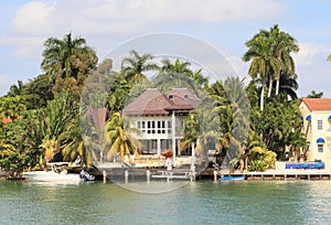 USA,Florida/Miami: Waterfront Home