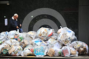 Usa garbage on the street