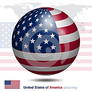 USA Global flag