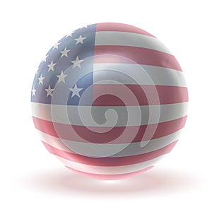 USA Glossy Crytsal Ball
