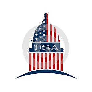 USA Government Capitol Logo