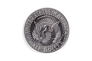 USA half dollar nickel coin Bald Eagle