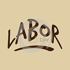 USA happy Labor day text design for advertising template