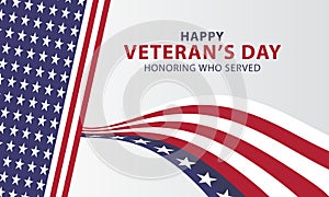 Usa happy veterans day background
