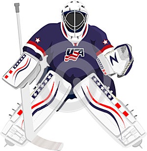 USA hockey goalie