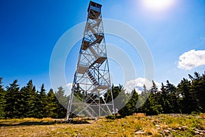 USA Hunter Mountain National Park Scenic view of Fire Tower hiking destination