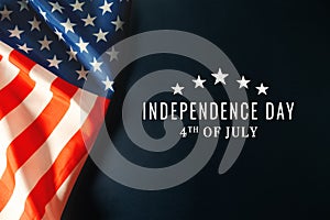 USA Independence day 4th of July concept, United States of America flag