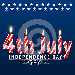 USA Independence day, 4th of July, Fourth of July (vector Art)