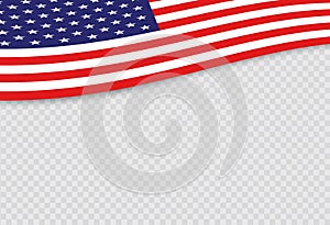 USA Independence Day 4th of July holiday. United states of America flag. Happy independence day banner. Memorial day. American