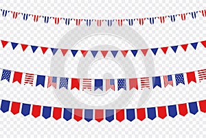 USA Independence Day 4th of July holiday. United states of America flag. Happy independence day banner. Memorial day. American