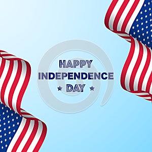 USA independence day bright background