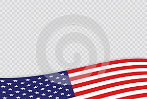 USA Independence Day 4th of July holiday. United states of America flag. Happy independence day banner. Memorial day. American