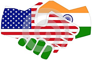 USA - India handshake