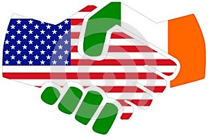 USA - Ireland / Handshake