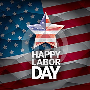 USA Labor day vector background or poster.