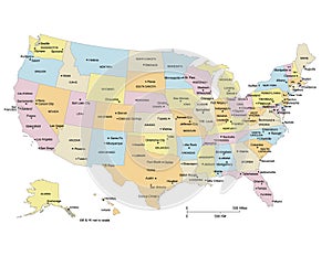 USA Map photo