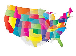 USA map vector