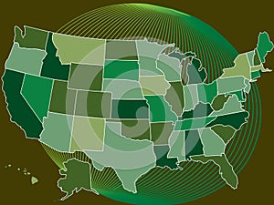USA MapVector