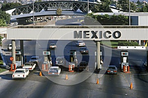 USA/Mexico border in San Diego, CA facing Tijuana