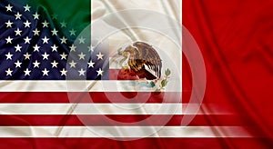 USA and Mexico Country flags