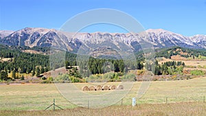 USA, Montana: Landscape - Bridger Mountain Range photo