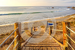 USA Pacific coast, Leo Carrillo State Beach, California.