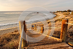 USA Pacific coast, Leo Carrillo State Beach, California.