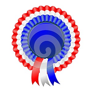 USA patriotic award ribbon rosettes