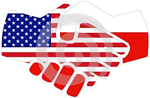 USA - Poland / Handshake