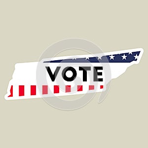 USA presidential election 2016 vote sticker.