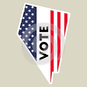 USA presidential election 2016 vote sticker.