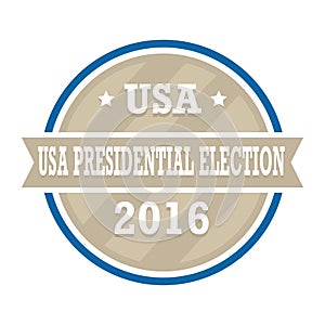 Usa presidential election label. Vector illustration decorative background design