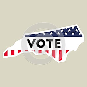 USA presidential election 2016 vote sticker.