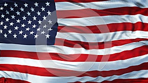 USA Realistic Waving Flag Background