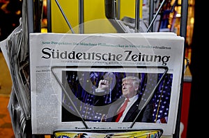 USA`S PRESIDENET ELECT DONALD TRUMP AND PRINT WORLD MEDIA