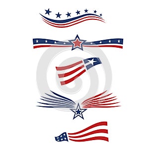 USA star flag design