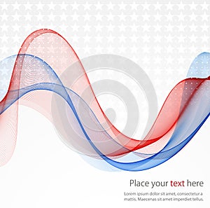 USA star flag design elements vector