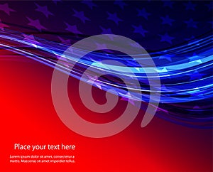 USA star flag design elements vector